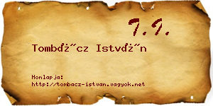 Tombácz István névjegykártya